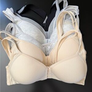 6 front close wireless bras